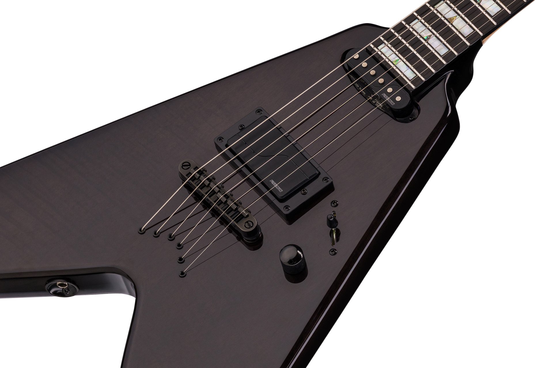 Artist Line Shark WH-1 - Nirvana Black Transparent High E-Gitarre